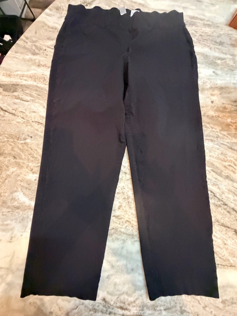 Alfred Dunner Black Pants Womens 22W Pull On Elastic Waist Plus Size